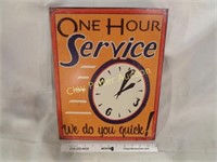 Metal Sign ONE HOUR SERVICE