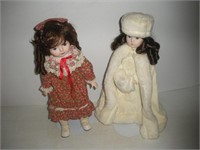 (2) German Porcelain Dolls  16 inches tall