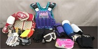 Box Motorcross Gear-Chest Plates, Shin Guards,