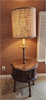 Wood Table Floor Lamp