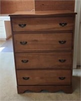 Maple 4 drawer Chest 30"×16"× 42" tall