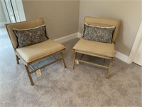 SIDE CHAIRS W.PILLOWS