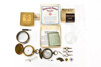 Antique European Swiss 925 Parts Pocket Watch Lot