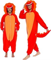 *NEW*Triceratops Adult Onesie Halloween Costume, L