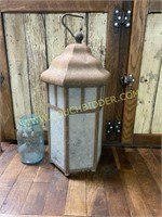 Vintage lantern style light fixture