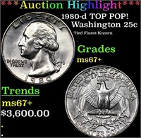 ***Auction Highlight*** 1980-d Washington Quarter