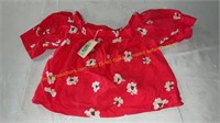 Universal Threads Red Floral Top, XS