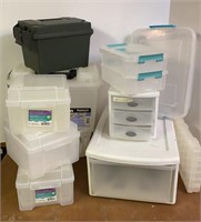 Sterilite Plastic Organizers & Art Boxes