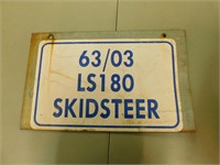 Skidsteer Metal Sign - 12 x 16