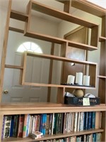 Shelf of books bring a box