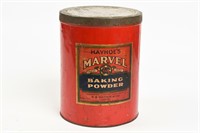 HAYHOE'S MARVEL BAKING POWDER CANISTER