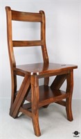 Wood Chair/Step-Stool