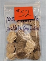 (105) Buffalo Nickels w/No Dates