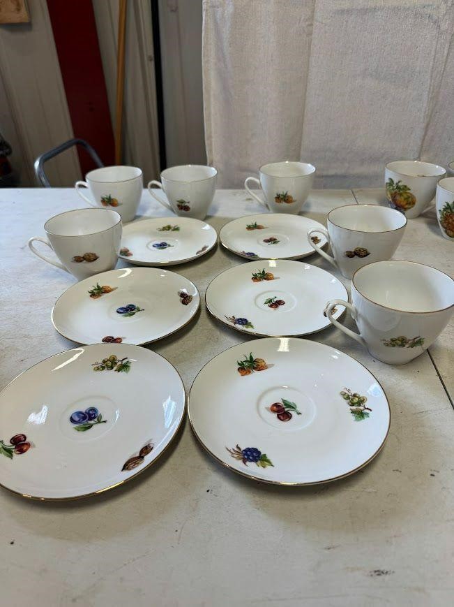 6 Sets of Bohemia Tea Plates & Cups- Made in Czech