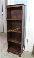 Vintage Narrow Wooden Bookcase