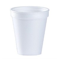 Dart 8J8 8 oz. white foam cup. Case of 1000