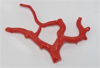 Natural Italian red coral branch