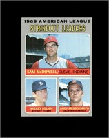 1970 Topps #72 McDowell/Lolich LL EX to EX-MT+