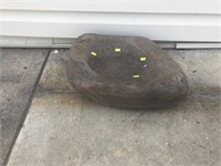 Primitive Carved Stone Rain Catcher