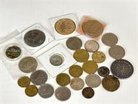 Mixed Foreign Coins: Brazil, Greece, Mexico & More