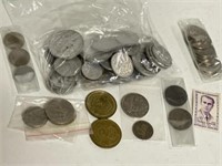 Vintage French Coins: 1940s Aluminum & Other