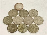 11 Mexican Silver Pesos: 1959 - 1964