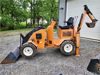 Power Trac PT2425 4x4 Loader Backhoe & Attachments