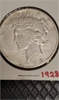 1928 S Peace dollar