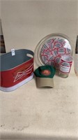 Budweiser lot , Vintage tray and vintage glass ,