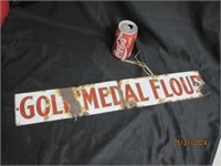 Vtg Gold Medal Flour Enamel Adv Sign