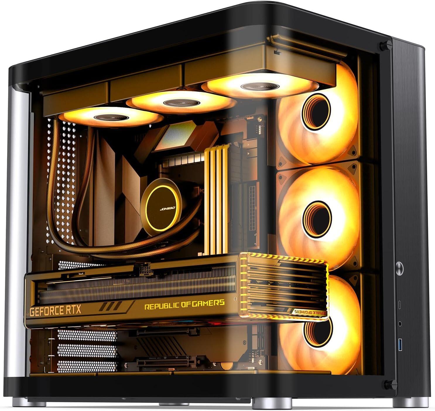 JONSBO TK-2 Black ATX Mid-Tower Pc Case