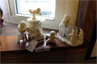 Five Snowbabies Figurines