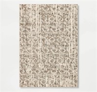 7'x10' Eliot Geo Area Rug Tan/Beige/Gray