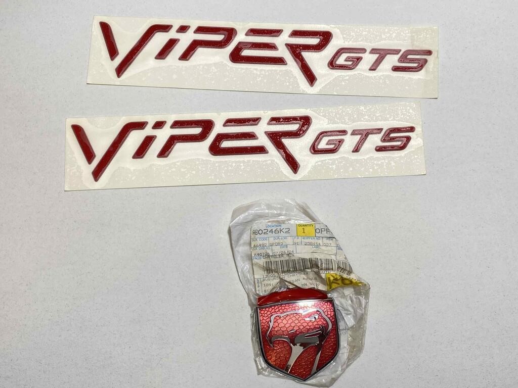 Dodge Viper Emblem, Decals