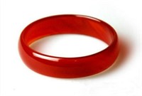 Natural Chinese Red Jade Bangle