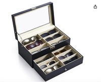 CO-Z Leather Multi Sunglasses Organizer Box