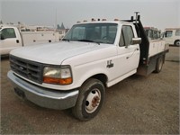 1997 Ford F350 Flatbed Truck