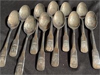 State spoons, 6 inches long.