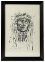 Art Joe Beeler Signed Native American Print