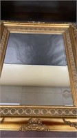 Wooden Framed Bevelled Wall Mirror