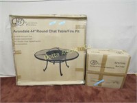 44 IN. ROUND CHAT TABLE/FIRE PIT: