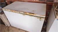 deep freezer, rust on top, 48x29x36, food not incl