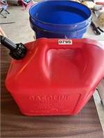 5 gallon gas can and bucket!