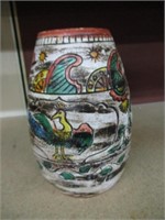 Vintage Mexican Style Pottery Vase