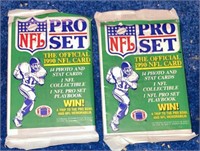 2  1990 Pro Set Football Packs