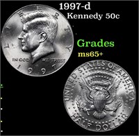 1997-d Kennedy Half Dollar 50c Grades GEM+ Unc