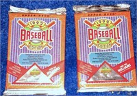 2  1992 Upper Deck Baseball Packs