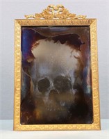 Macabre Daguerreotype Photograph of Skull