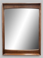 VINTAGE WALNUT WALL MIRROR