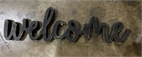 Painted Wood Welcome Wall sign